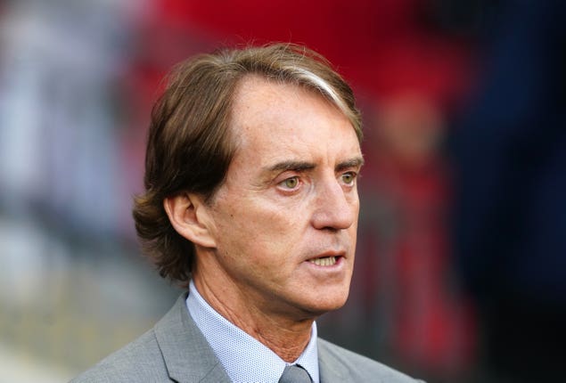 Italy head coach Roberto Mancini
