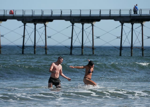 Swimming in Saltburn