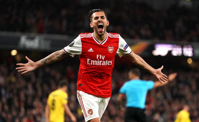 Dani Ceballos scored his first goal for Arsenal 