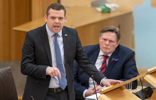 Douglas Ross in Holyrood