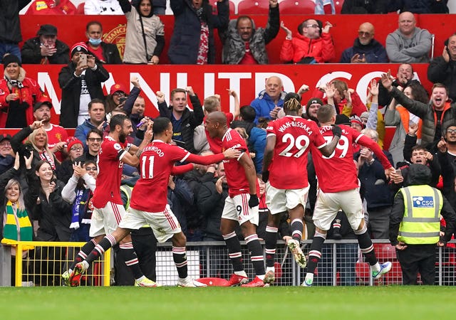 Anthony Martial's opener was his first goal in eight months for United