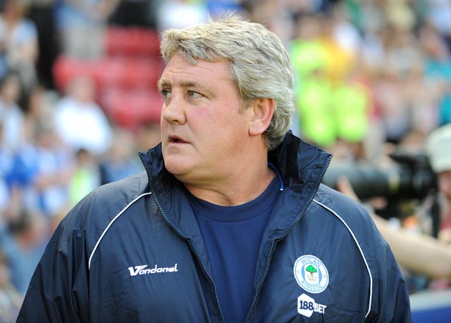 Steve Bruce pictured during his time at Wigan