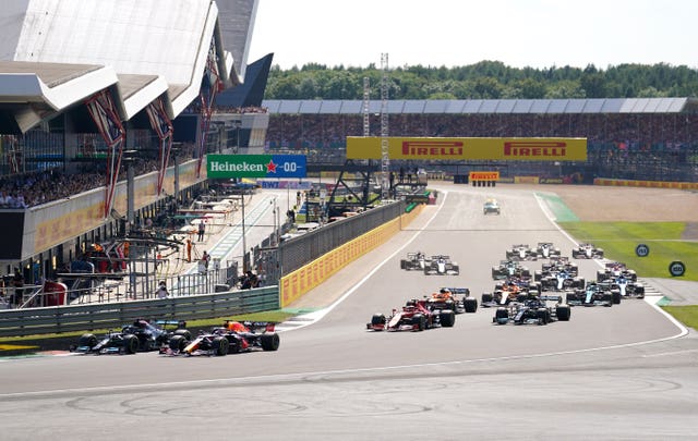 The incident happened on the first lap