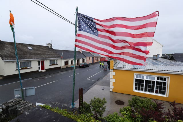 A US flag in Doonbeg