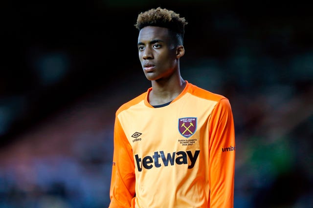 West Ham goalkeeper Nathan Trott