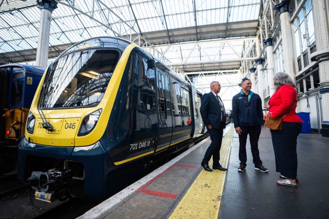 Transport Secretary Heidi Alexander speaks to SWR train drivers