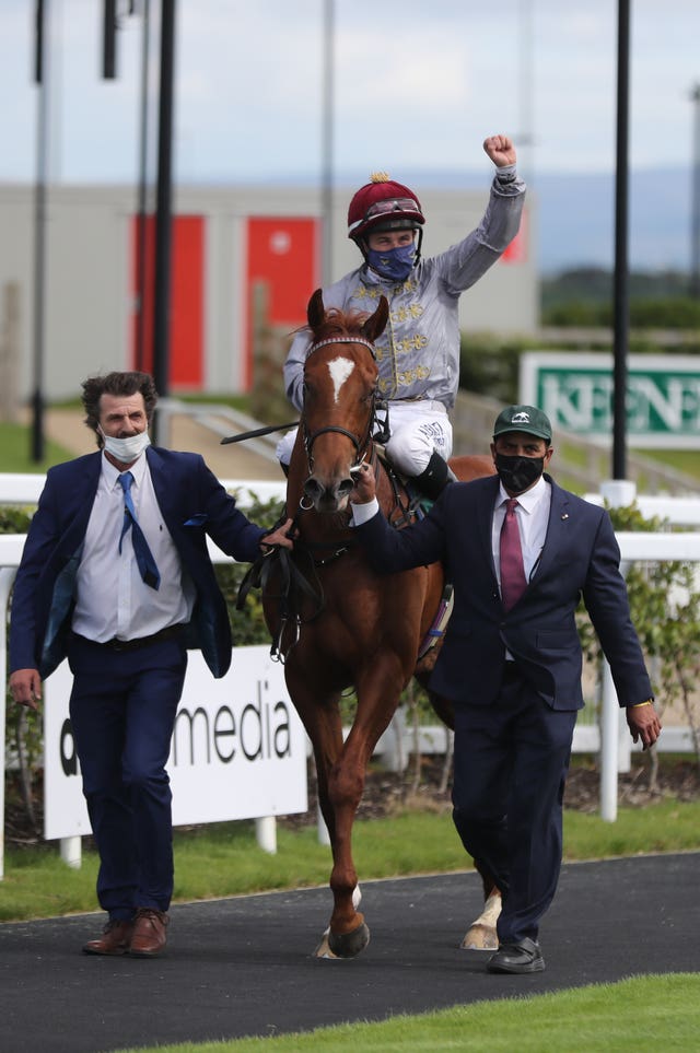 Ebro River following his Curragh victory