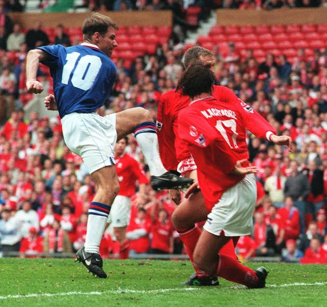 Chesterfield’s Jonathan Howard’s shot appeared to cross the line but no goal was given