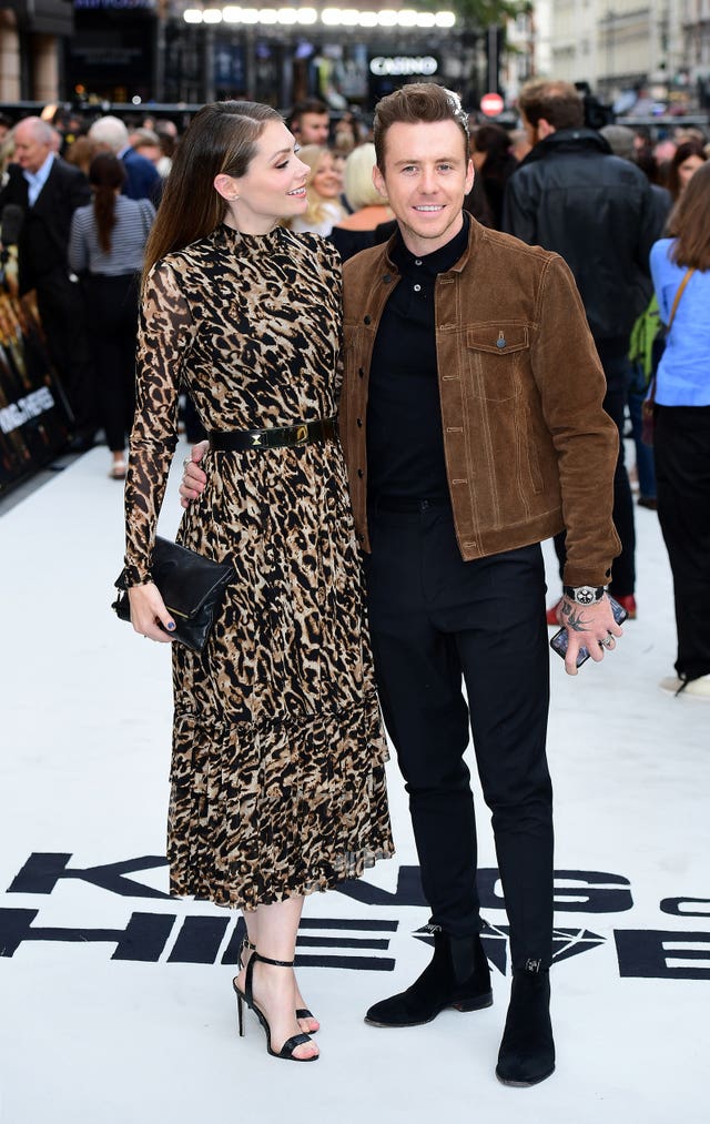 Georgia Horsley and Danny Jones on the red carpet