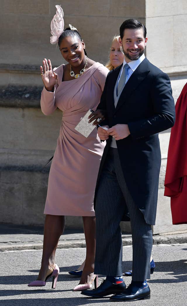 Serena Williams and  Alexis Ohanian  at the royal wedding