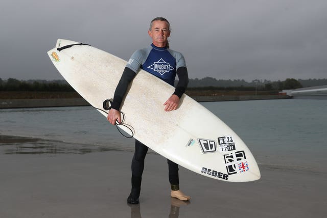 Pegleg Bennett will be taking part in the 2020 English Adaptive Surfing Open on Saturday (Andrew Matthews/PA).
