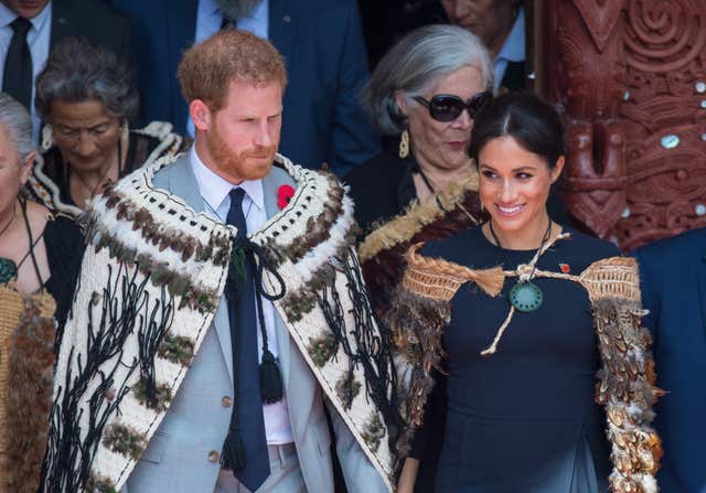 New Zealand was included in the couple's tour in 2018 (Dominic Lipinski/PA)