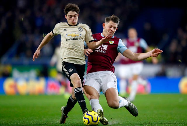 James Tarkowski, right, is reportedly attracting interest from West Ham (Martin Rickett/PA)