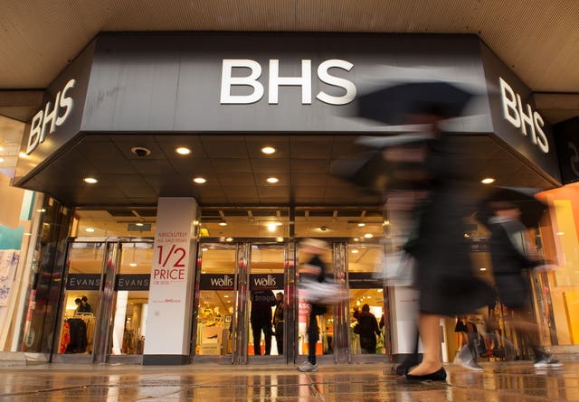 BHS went into administration in April 2016