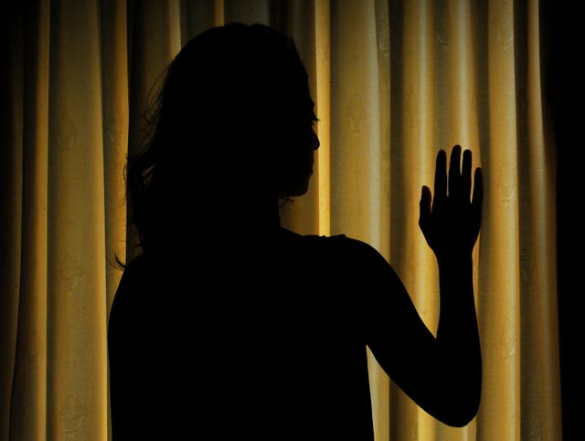Distressed woman