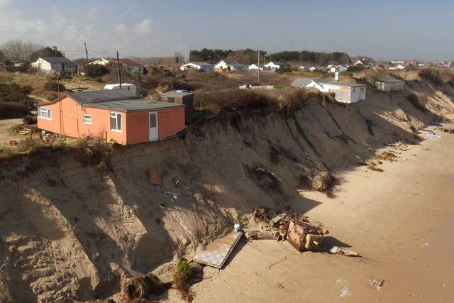 Coastal erosion in Norfolk