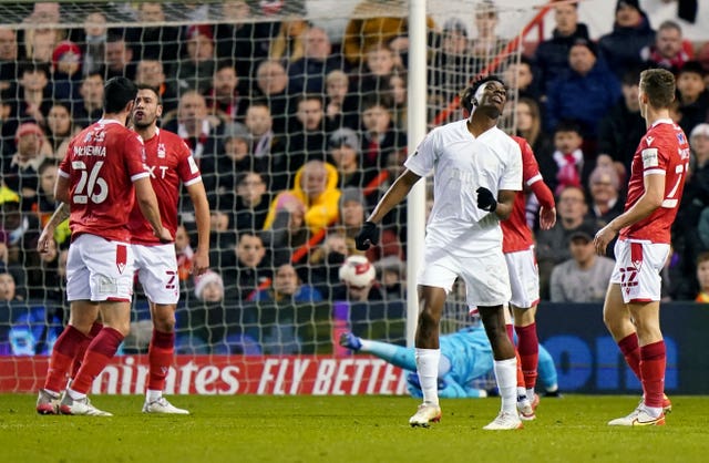 Lewis Grabban’s late strike sees Nottingham Forest dump Arsenal out of FA Cup
