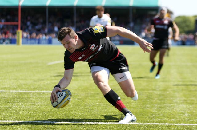 Ben Spencer scores for Saracens against Wasps