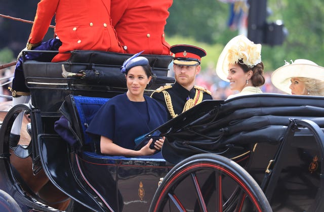 The Duke and Duchess of Sussex with the Duchess of Cambridge and the Duchess of Cornwall