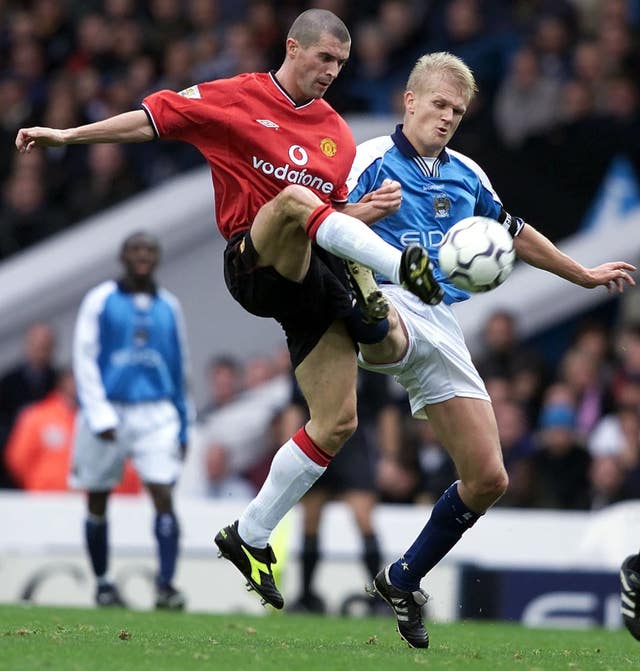Erling Haaland's father Alf-Inge used to play for United's rivals City