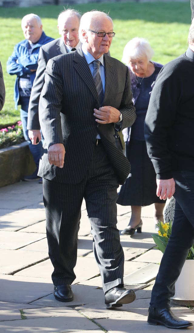 Ron Atkinson arrives at Halifax Minster