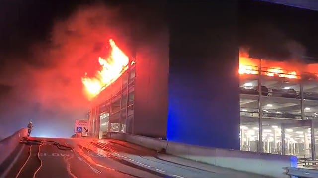 Luton Airport fire