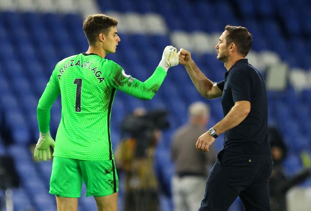 Chelsea boss Frank Lampard defender Kepa Arrizabalaga but has since signed a new goalkeeper.