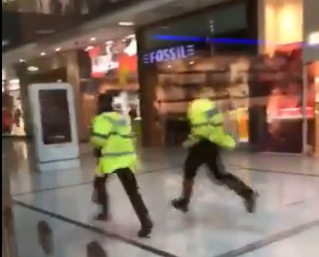 Police in the Arndale Centre