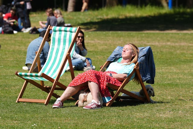 Deckchairs in James’s Park, London