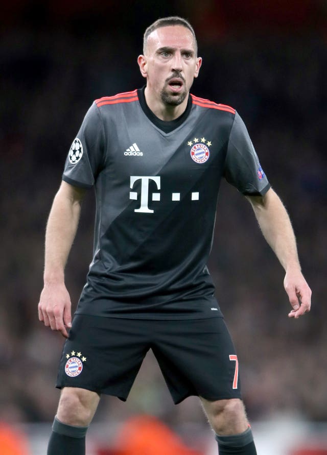 Bayern's Franck Ribery is also sidelined