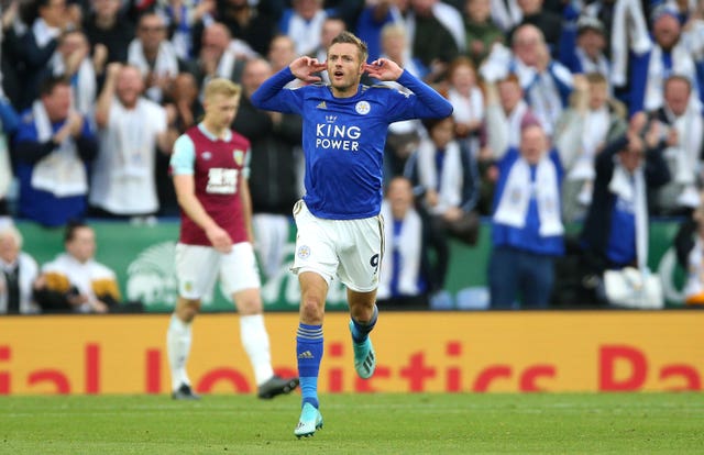 Jamie Vardy scored Leicester's equaliser 