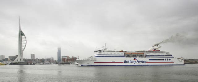 A ferry in Portsmouth (Chris Ison/PA)