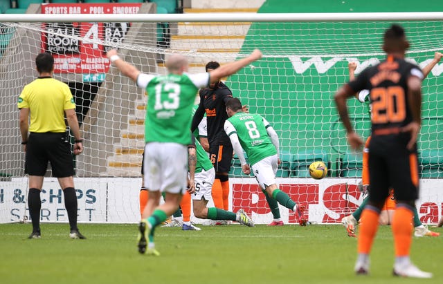 Drey Wright fired Hibernian in front