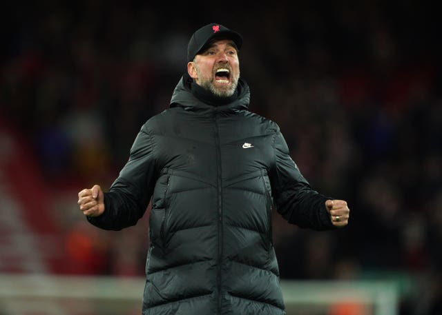 Jurgen Klopp celebrates