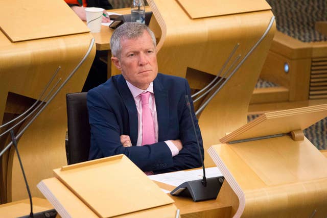 Willie Rennie in Holyrood