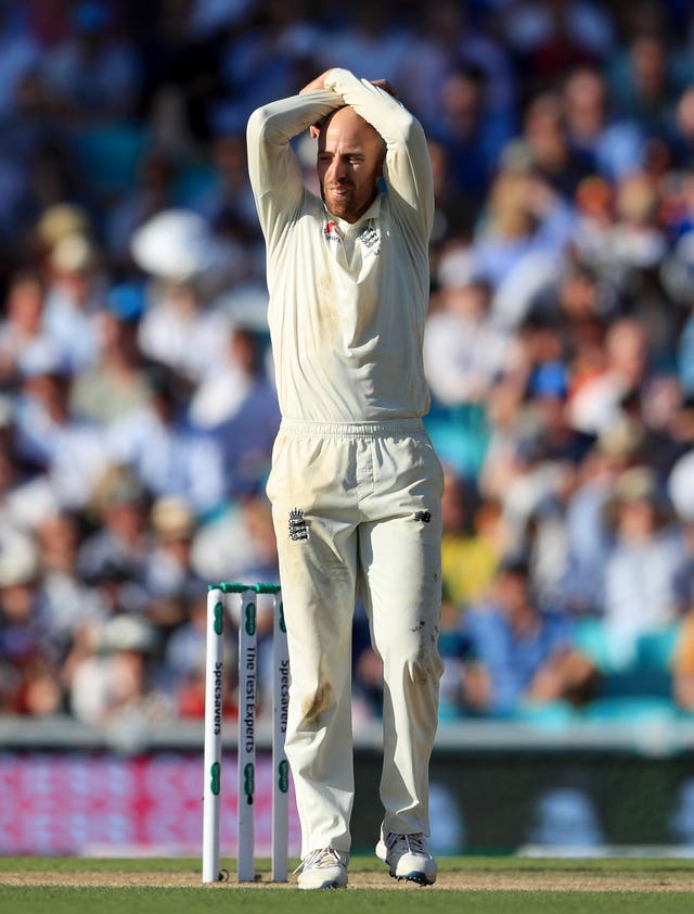 Spinner Jack Leach is another laid by the bug.