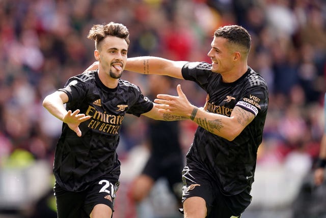 Fabio Vieira scored his first Arsenal goal