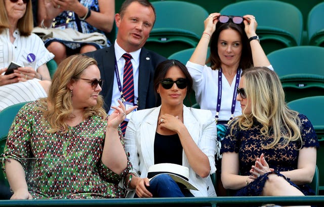 There was royalty on Court One as the Duchess of Sussex watched her close friend Serena Williams