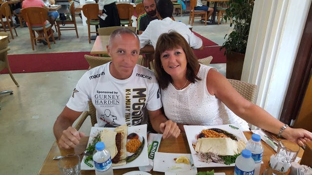 Cheryl Baxter with her partner Ivon Baxter