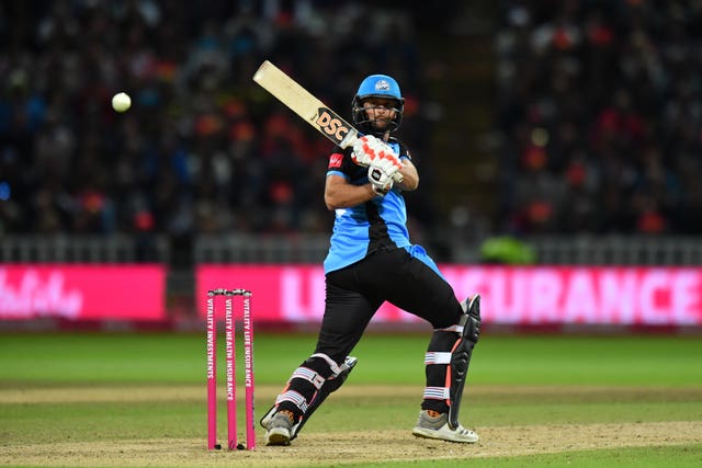 Worcestershire Rapids’ Ross Whiteley batting in the T20 Blast