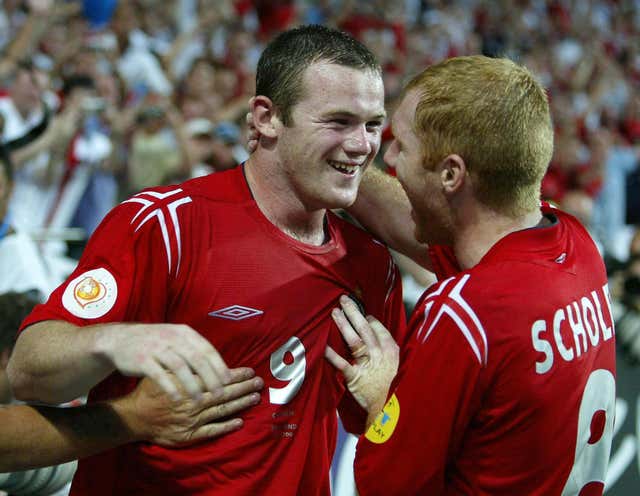 Wayne Rooney scored a brace in the first competitive meeting between the countries as England won 4-2 at Euro 2004.