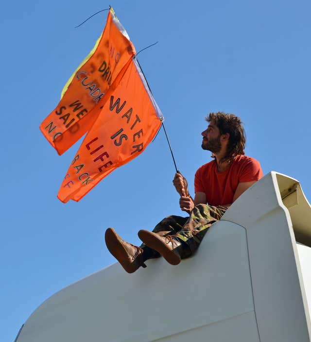 Fracking protest