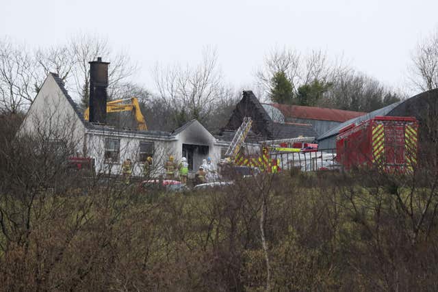 The house in Derrylin (Brian Lawless/PA)
