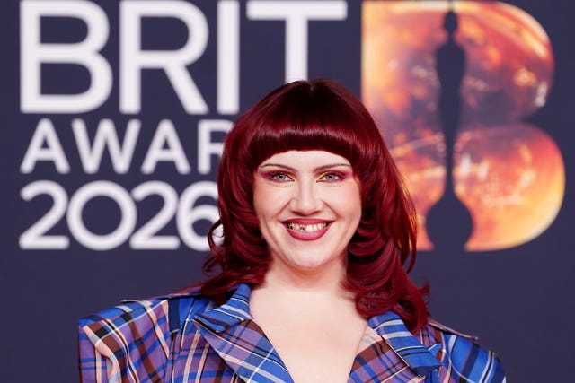 CMAT at the 2026 Brit Awards in Manchester