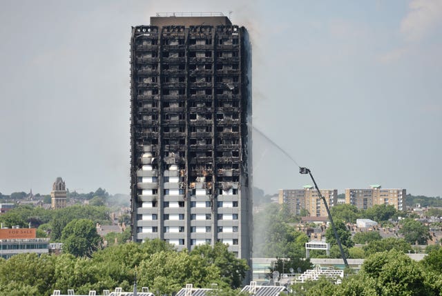 Tower block fire in London