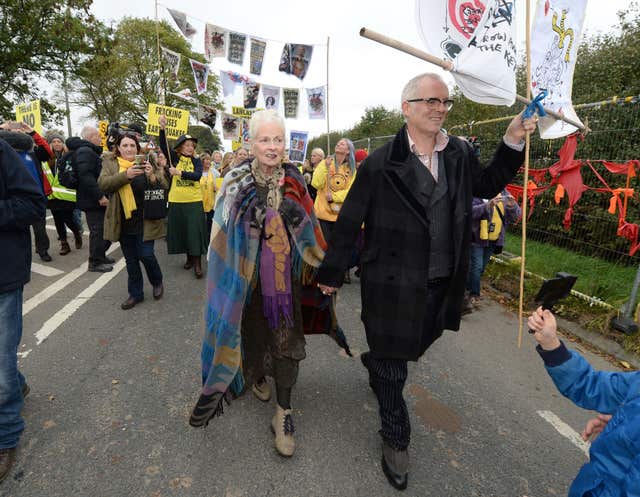 Dame Vivienne Westwood and her son Joe Corre