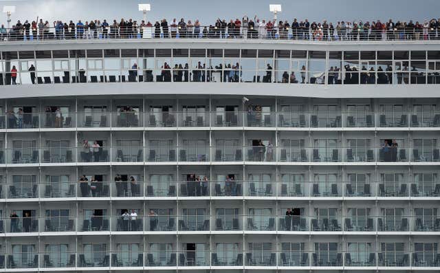 Harmony of the Seas leaves Southampton