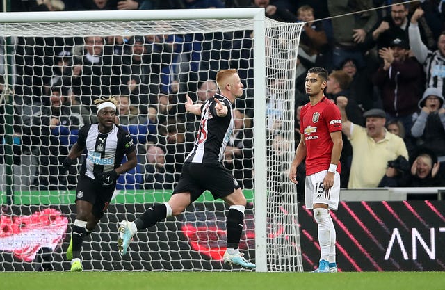Matthew Longstaff had a Premier League debut to remember with Newcastle's winning goal against Manchester United at St James' Park.