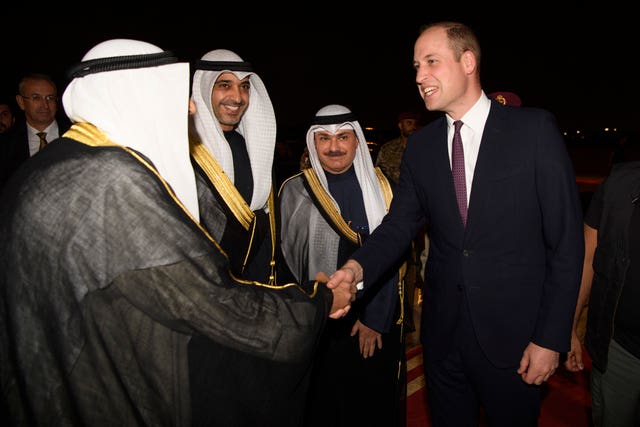 Royal tour of Kuwait and Oman – Day 1