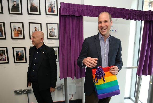 Duke of Cambridge visit to Albert Kennedy Trust